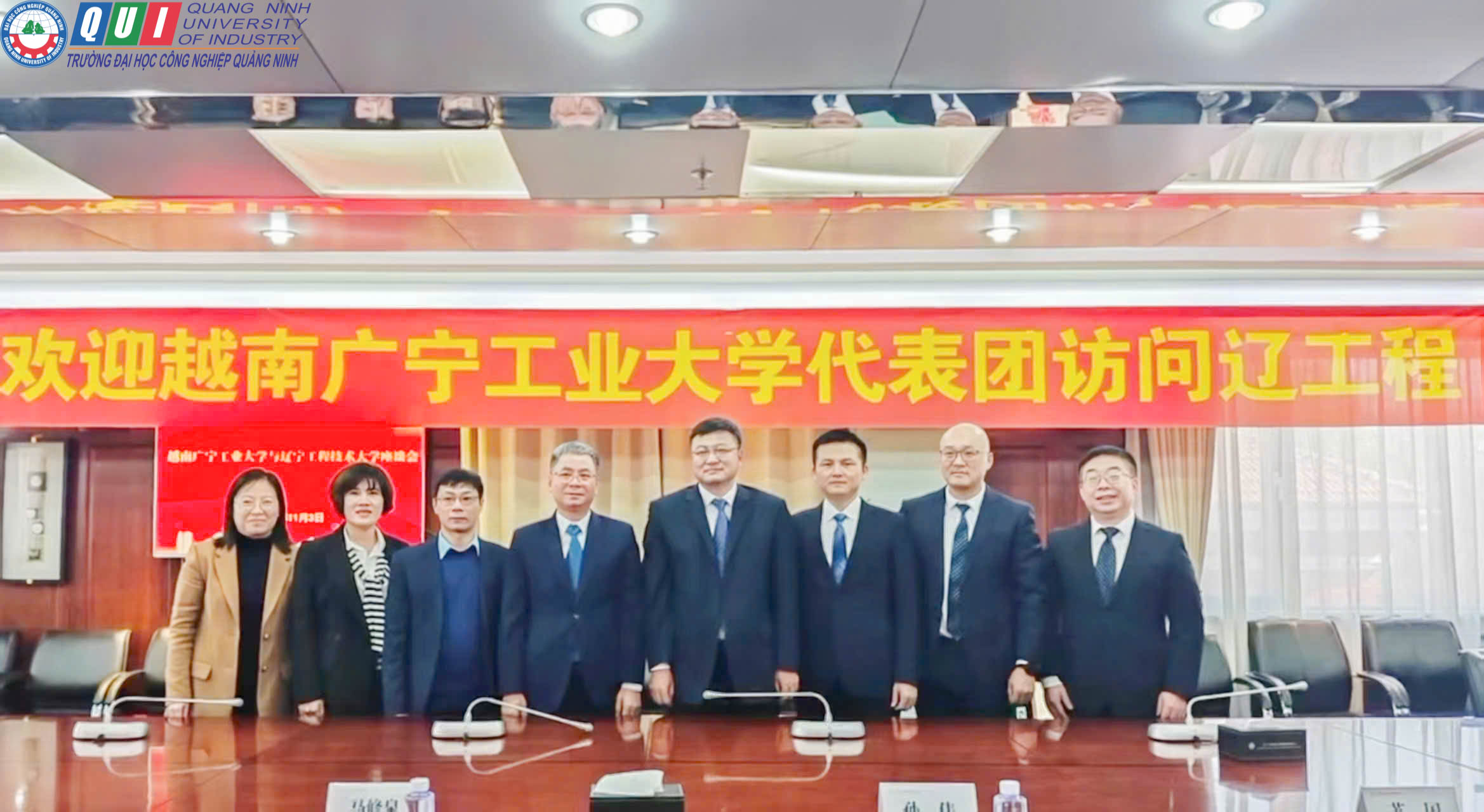 Đẩy mạnh hợp tác quốc tế: Trường Đại học Công nghiệp Quảng Ninh thăm và làm việc với Trường Đại học Kỹ thuật Công Trình Liêu Ninh - Trung Quốc